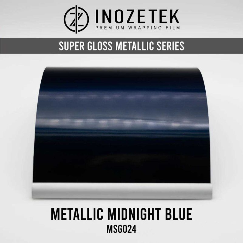 Inozetek ציפוי מטאלי מבריק Midnight Blue חלק