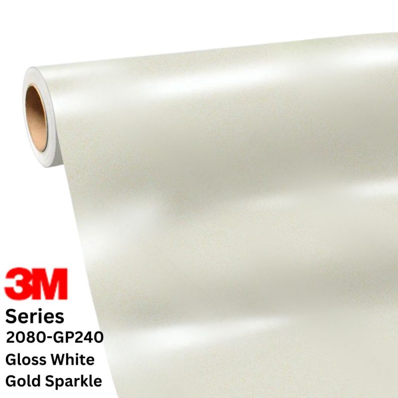 ציפוי ויניל בגוון White Gold Sparkle מבריק - 3M