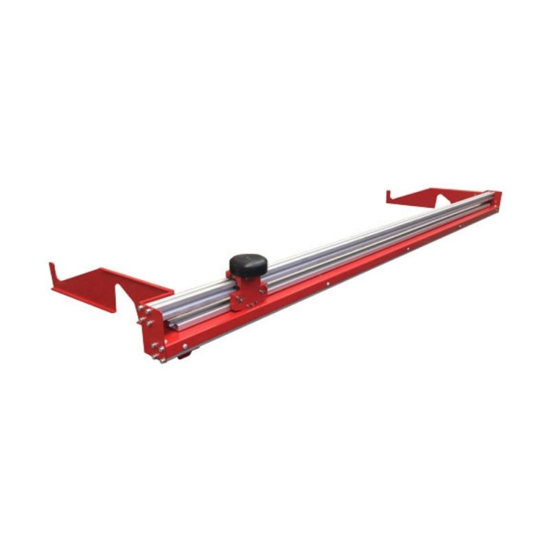 סרגל חיתוך לגלילים המאוחסנים על עגלת Bullrack